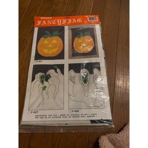 Fancy Flag Halloween Ghost Applique Nylon Banner Outdoor Flag 28x40 F-608 NEW